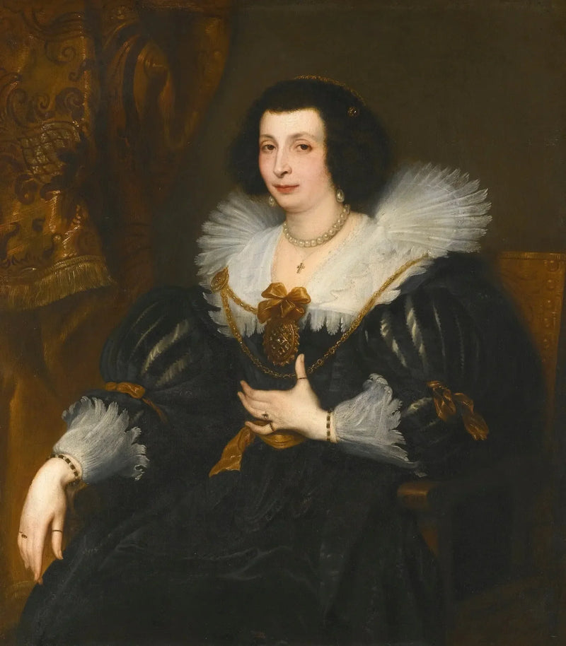 Portrait af Anna Maria de Çamudio - Antoine van Dyck