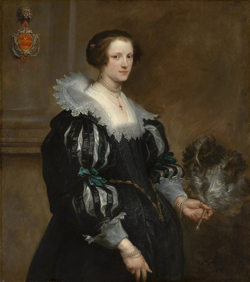 Portrait af Anna Wake (1605-1669) - Antoine van Dyck