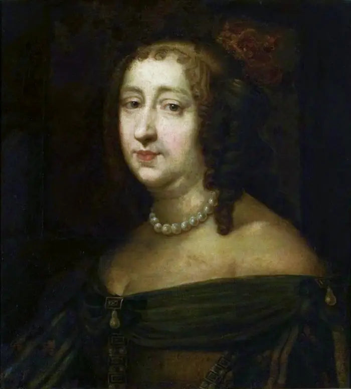 Portræt af Anne af Østrig (1601-1666). - Pierre Mignard