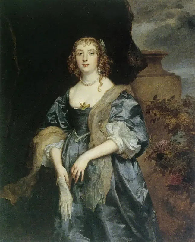 Portræt af Anne Carr, Lady Russell - Antoine van Dyck