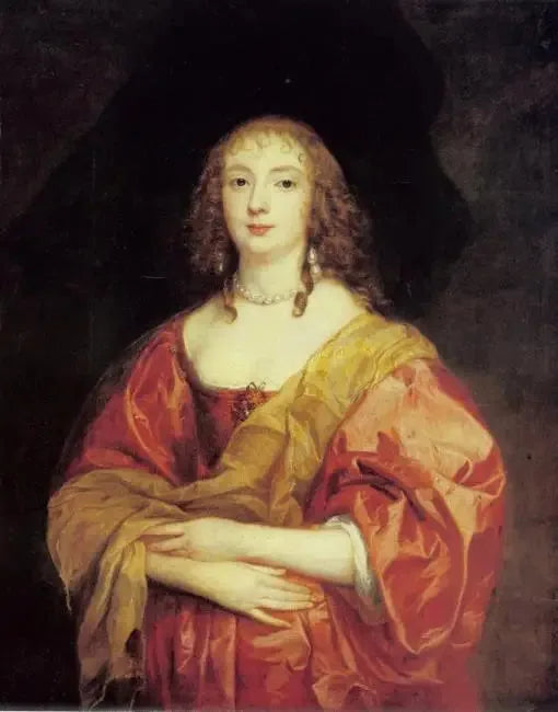 Portræt af Anne Carr, Lady Russell, grevinde af Bedford (1615-1684), ca. 1639 - Antoine van Dyck