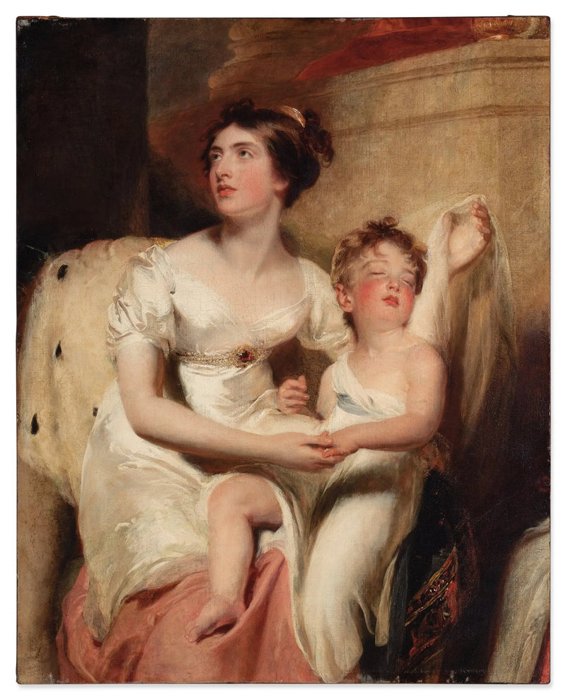 Portræt af Anne, grevinde af Charlemont, og hendes søn James - Thomas Lawrence