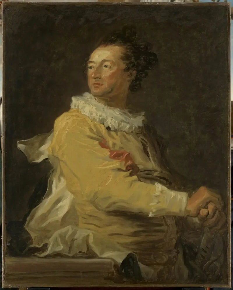 Portrait af Anne-François d'Harcourt, hertug af Beuvron i en karakter fra den italienske komedie - Jean-Honoré Fragonard