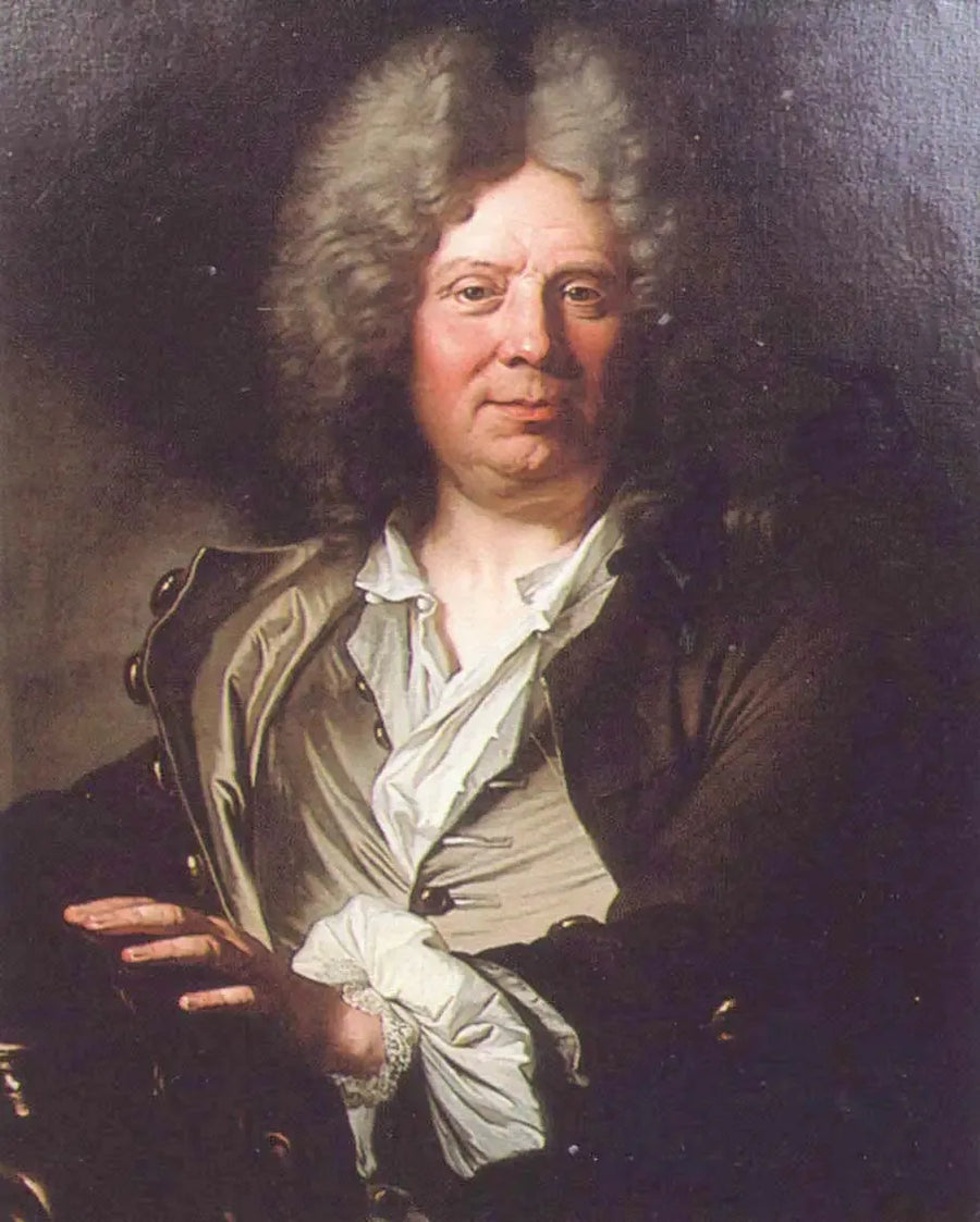 Portræt af Antoine Coysevox - Hyacinthe Rigaud