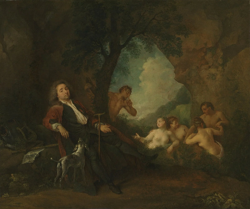 Portræt af Antoine de La Roque - Antoine Watteau