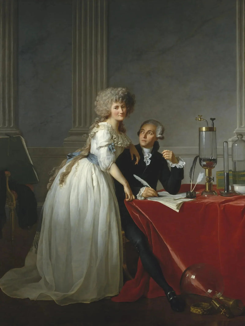Portræt af Antoine-Laurent Lavoisier og hans kone - Jacques-Louis David