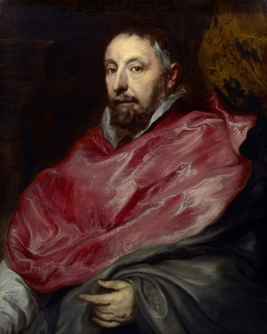 Portrait af Antoine Triest, biskop af Gand (1576–1655) - Antoine van Dyck