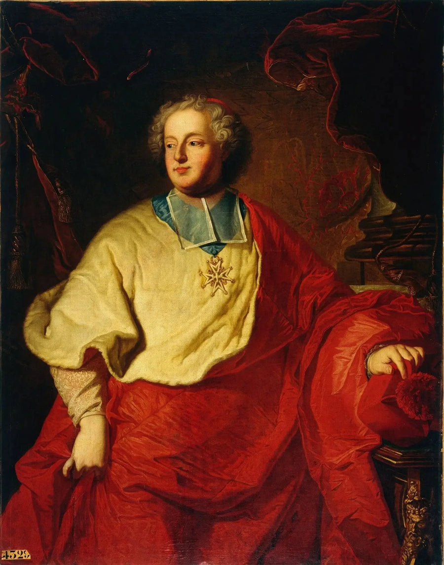 Portræt af Armand Gaston Maximilien de Rohan (1674-1749) - Hyacinthe Rigaud