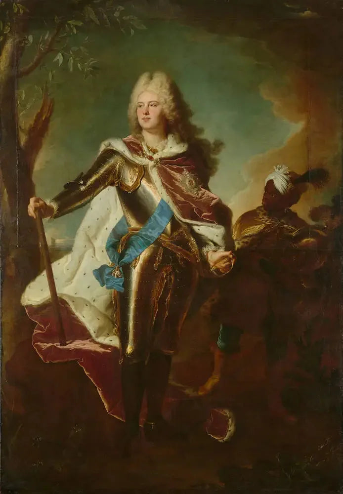 Portræt af August III af Polen - Hyacinthe Rigaud