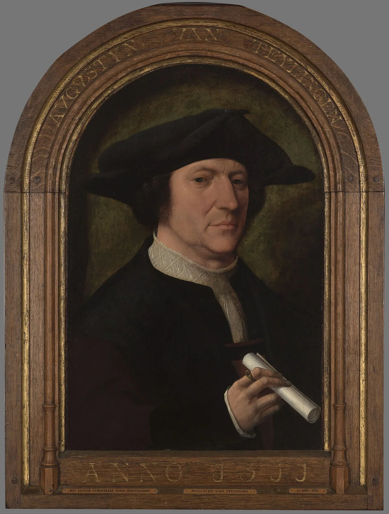 Portræt af Augustijn van Teylingen - Jacob Cornelisz van Oostsanen