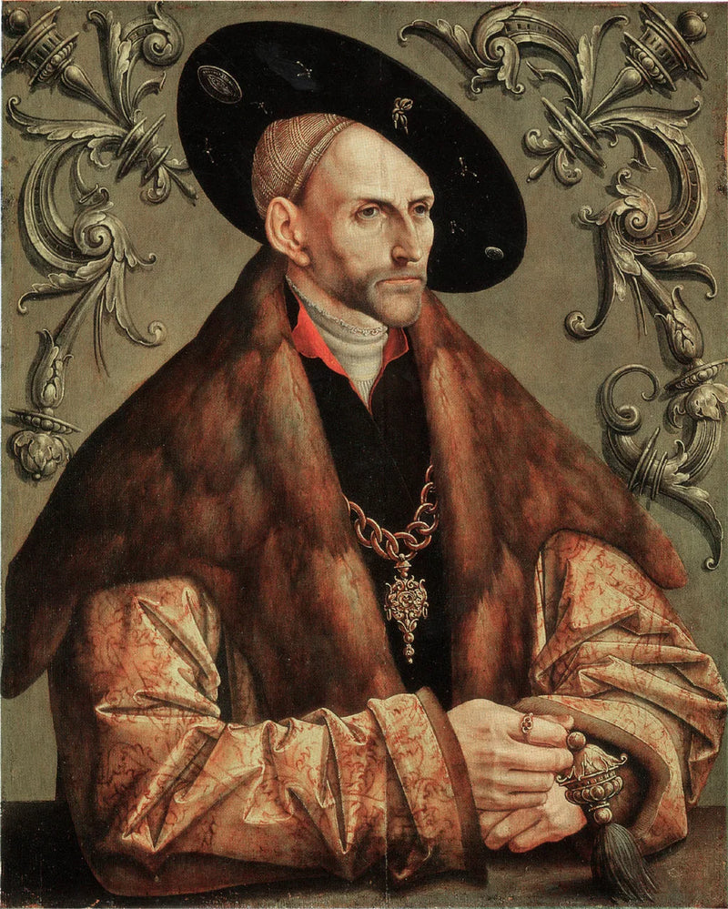 Portræt af Edzard I, greve af Østfriesland - Jacob Cornelisz van Oostsanen
