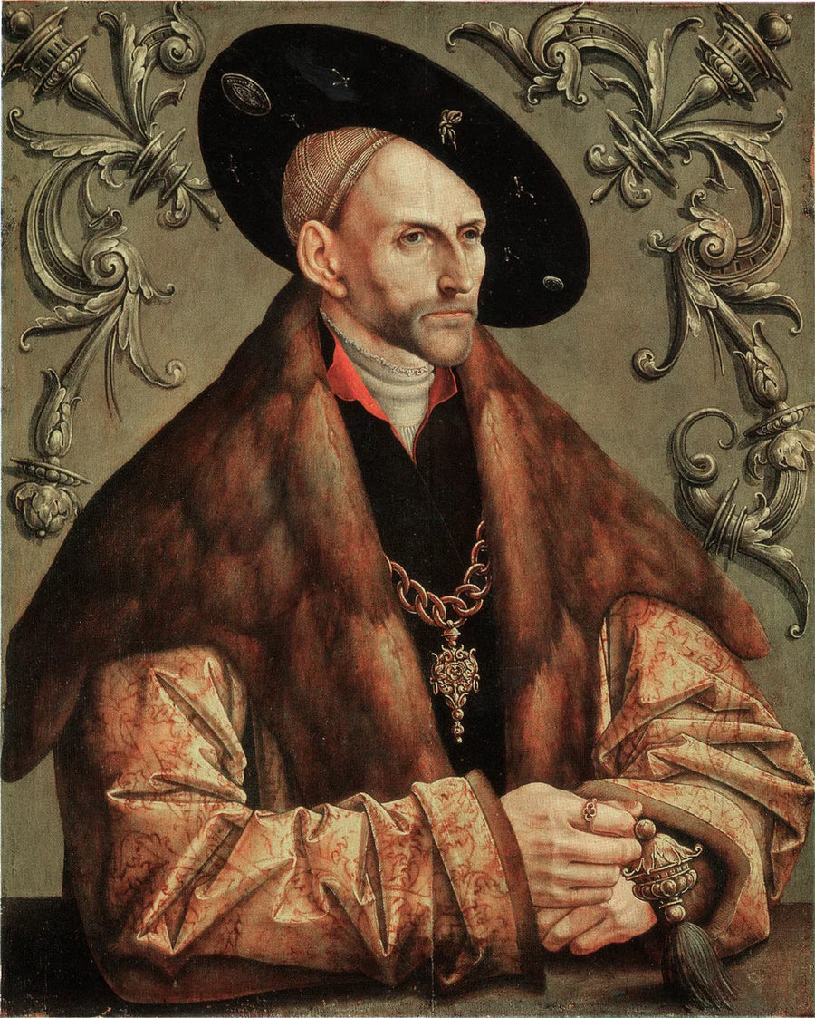 Portræt af Edzard I, greve af Østfriesland - Jacob Cornelisz van Oostsanen