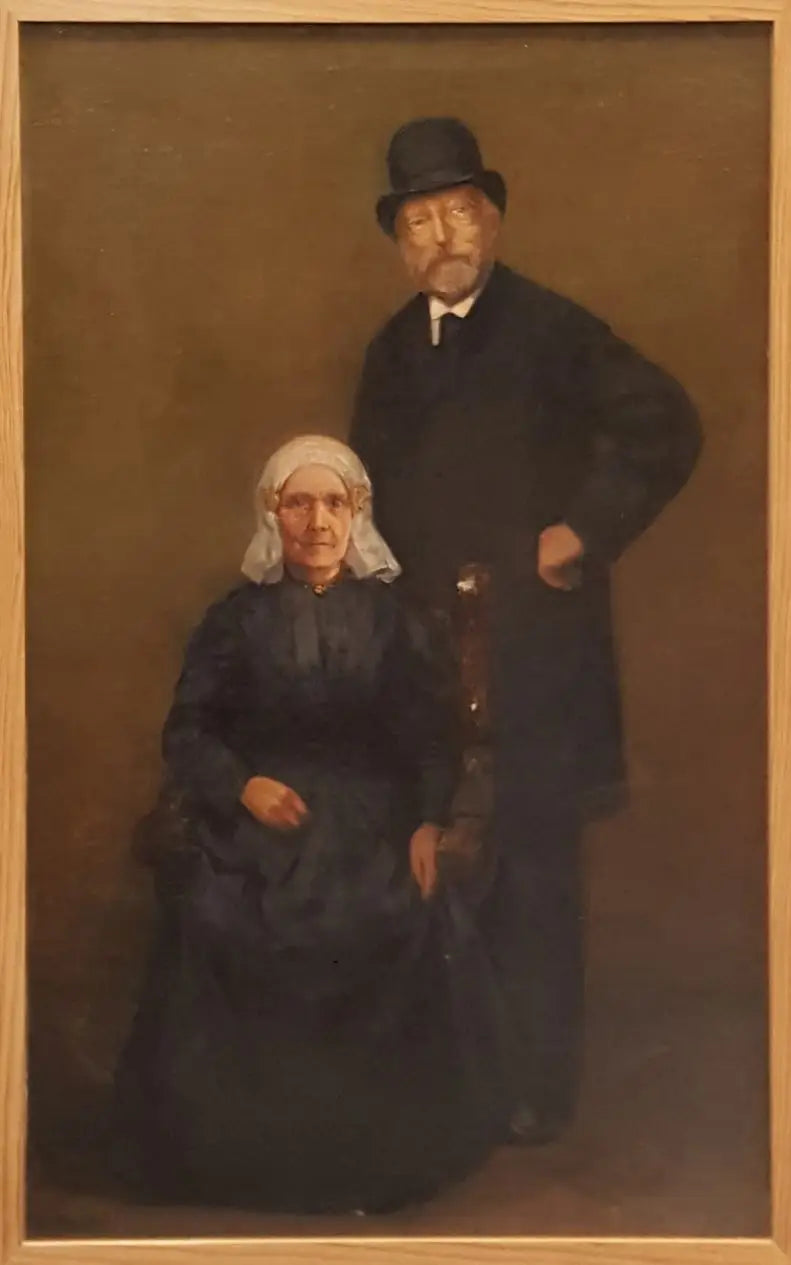 Portræt af Egbert Kuipers (1828-1892) og Jantje Wiegersma (1828-...) - Piet Mondrian