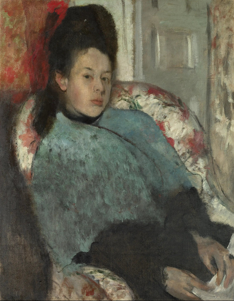 Portræt af Elena Carafa - Edgar Degas