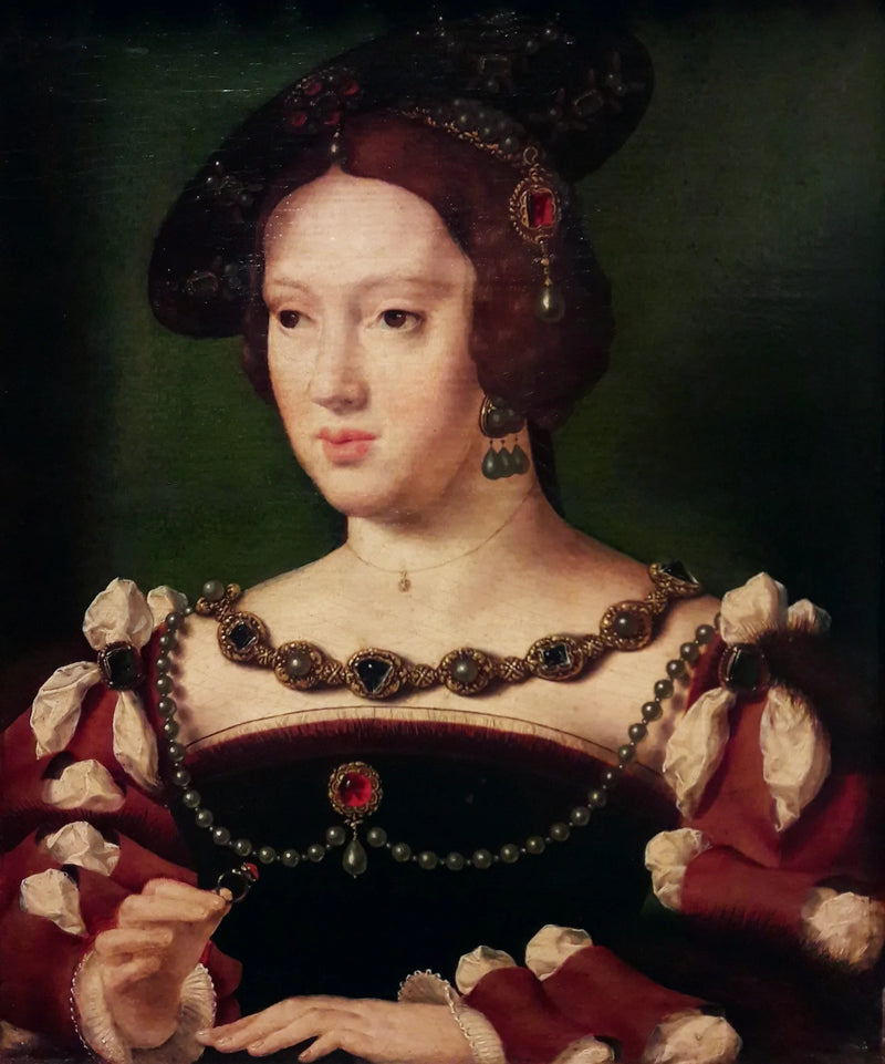 Portræt af Eleonore af Østrig (1498-1558) - Joos van Cleve