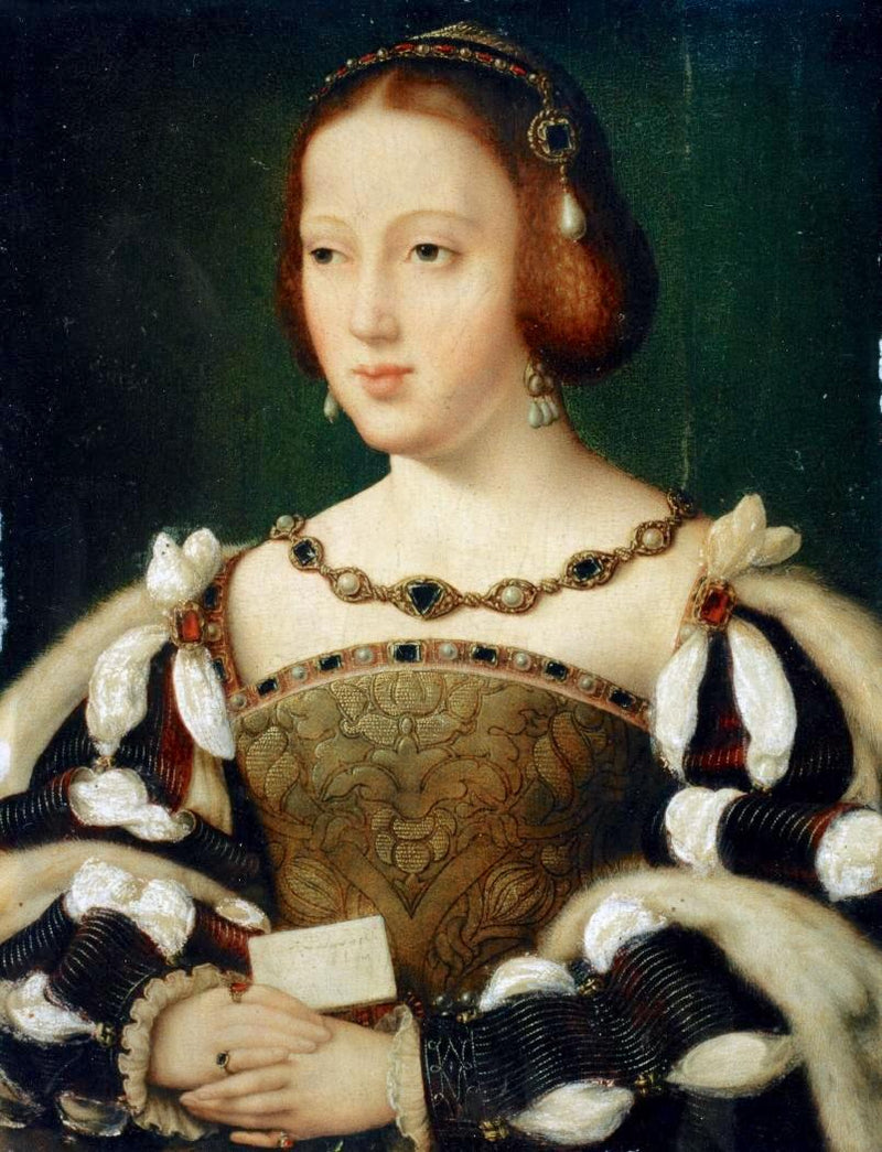 Portræt af Eleonore, Frankrigs dronning - Joos van Cleve