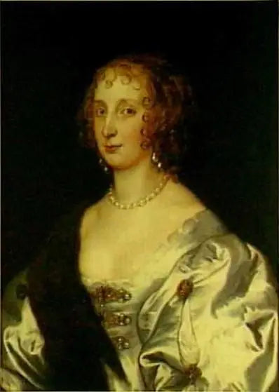 Portrait af Elisabeth Stuart, grevinde af Arundel (død i 1673) - Antoine van Dyck
