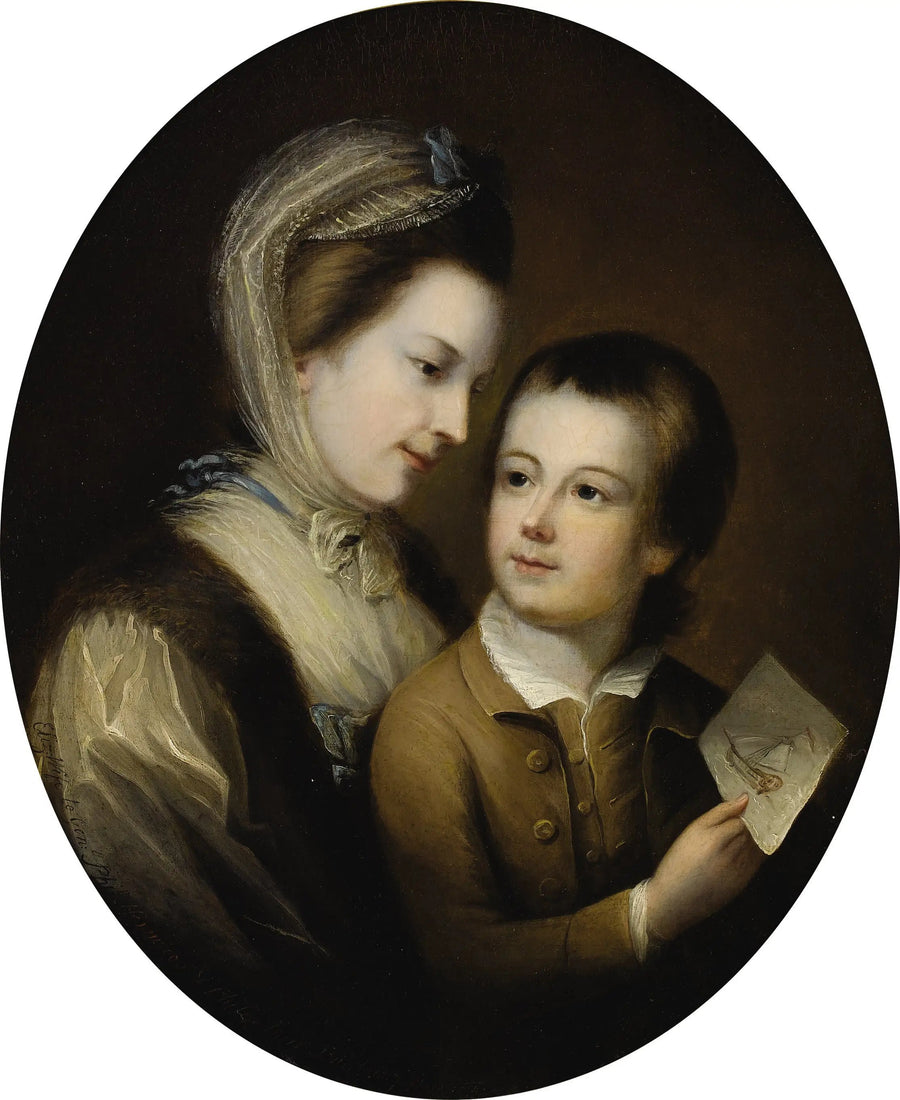 Portræt af Elizabeth Honywood og hendes søn Philip, 1767 - Thomas Gainsborough