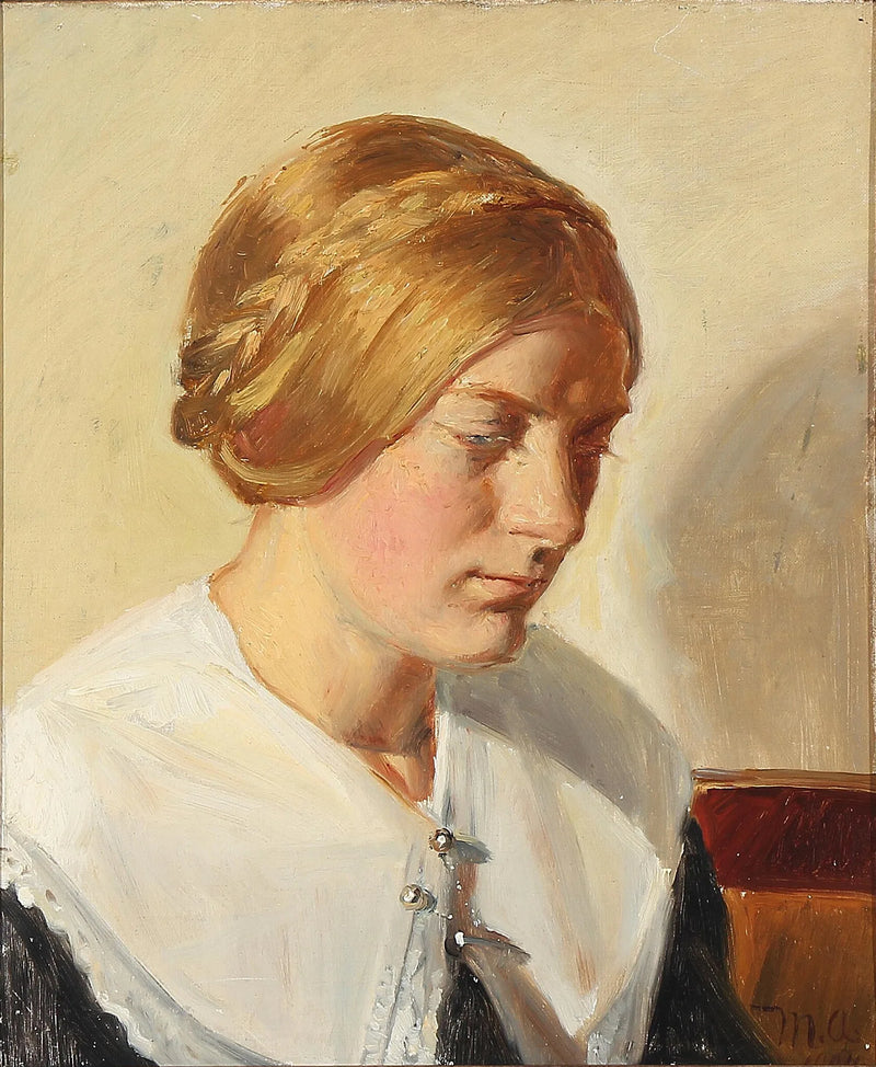 Portræt af Ella Saxild. -Michael Peter Ancher