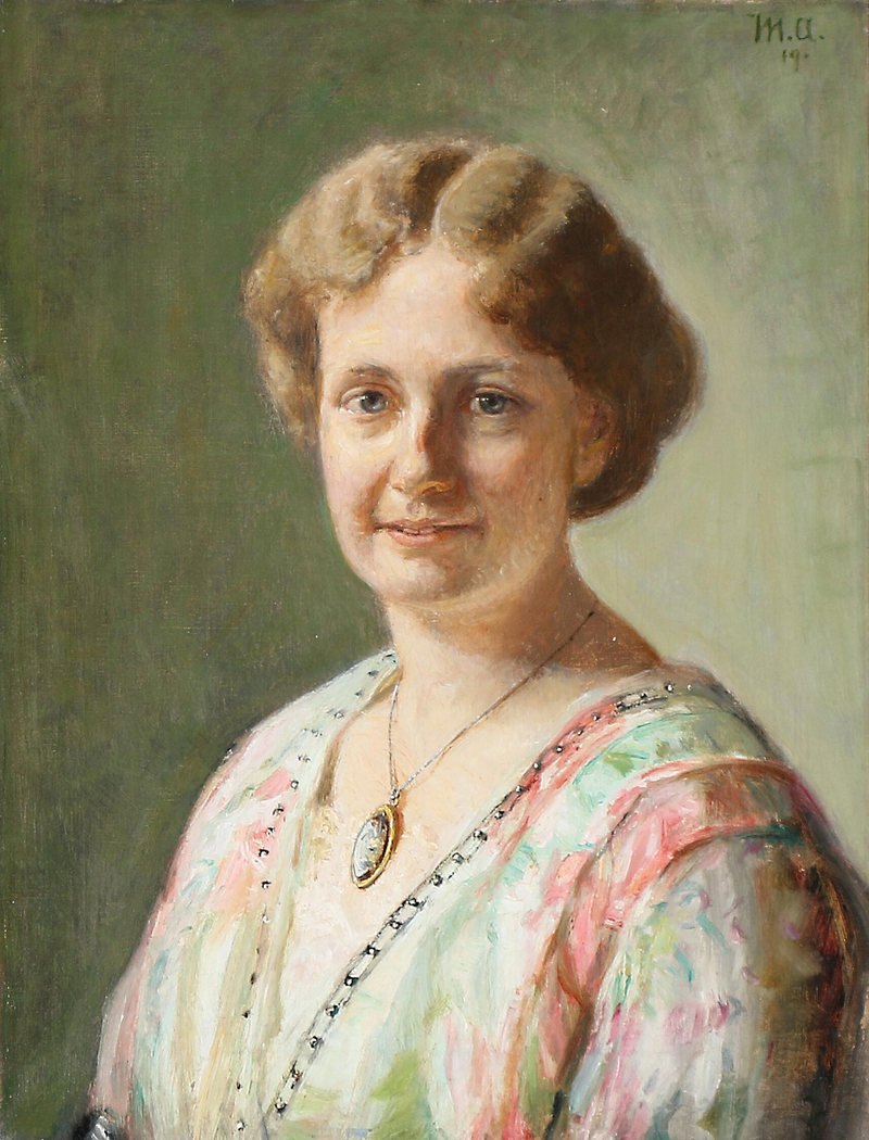 Portræt af Else Guldberg, født Richter. -Michael Peter Ancher