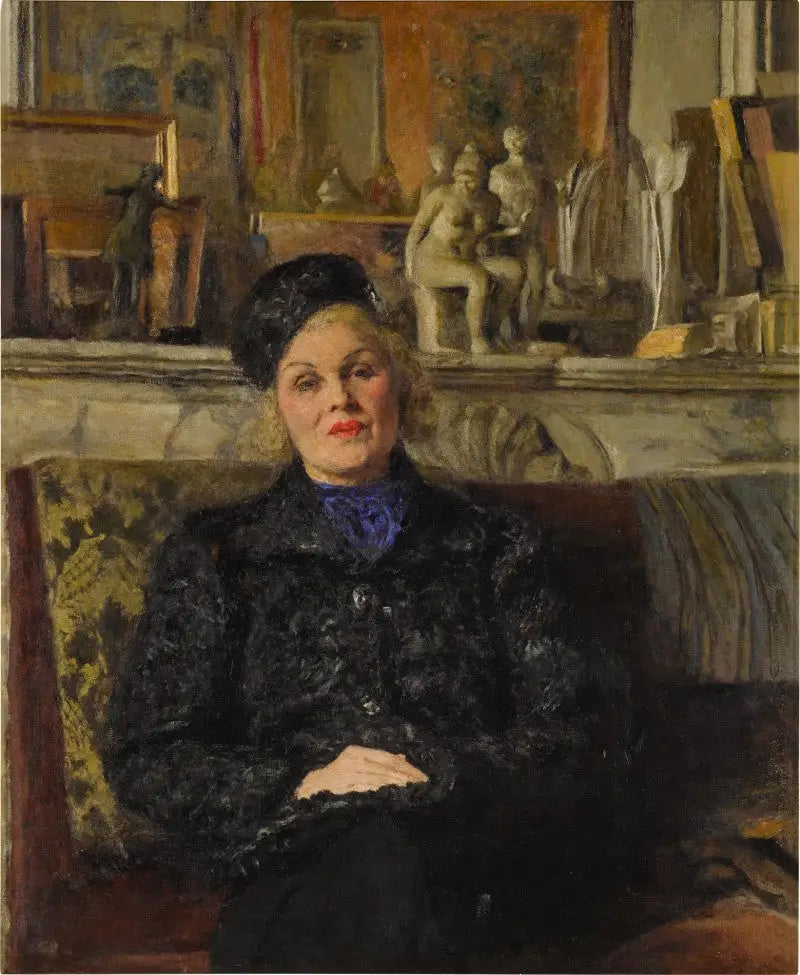Elvira Popesco-portræt - Édouard Vuillard