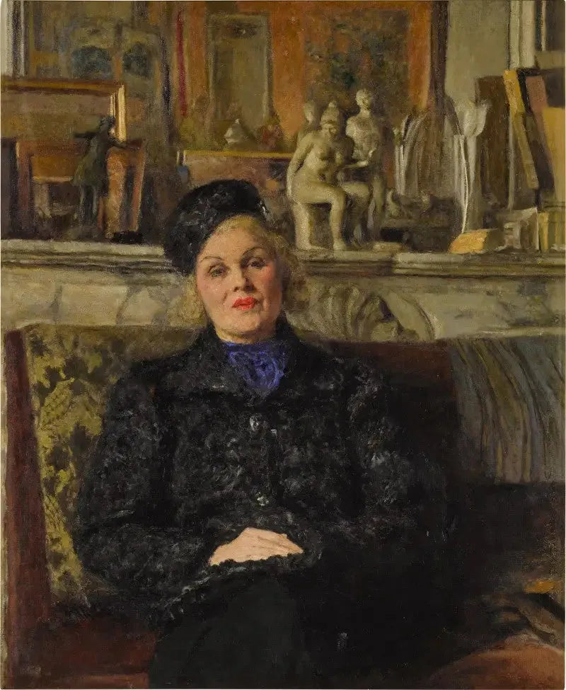 Elvira Popesco-portræt - Édouard Vuillard