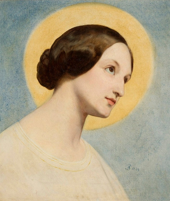 Portræt af Elżbieta (Eliza) Krasińska født Branicka. - Ary Scheffer