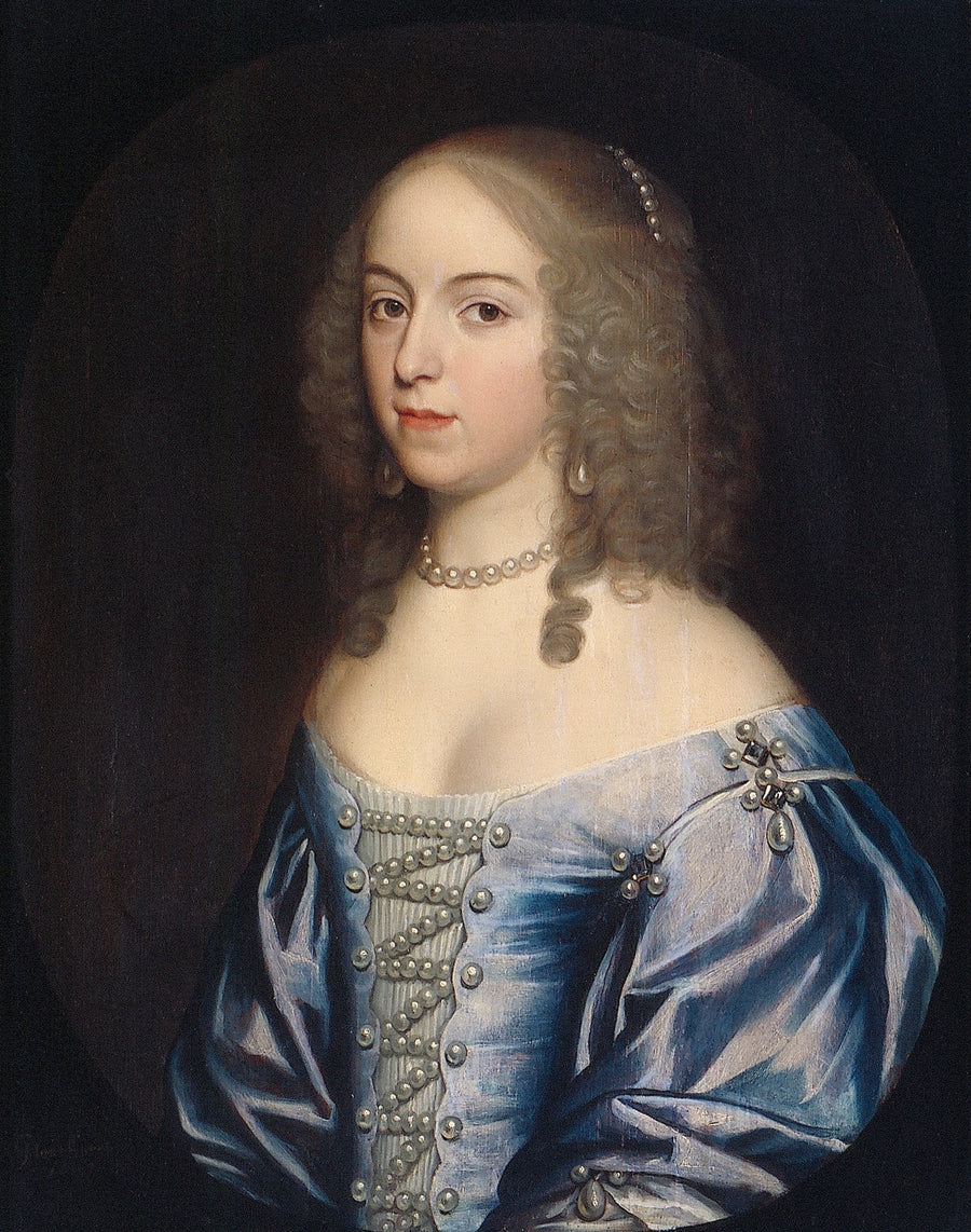 Portræt af Emilia van Nassau-Beverweerd (ca. 1635-1718) - Gerrit van Honthorst