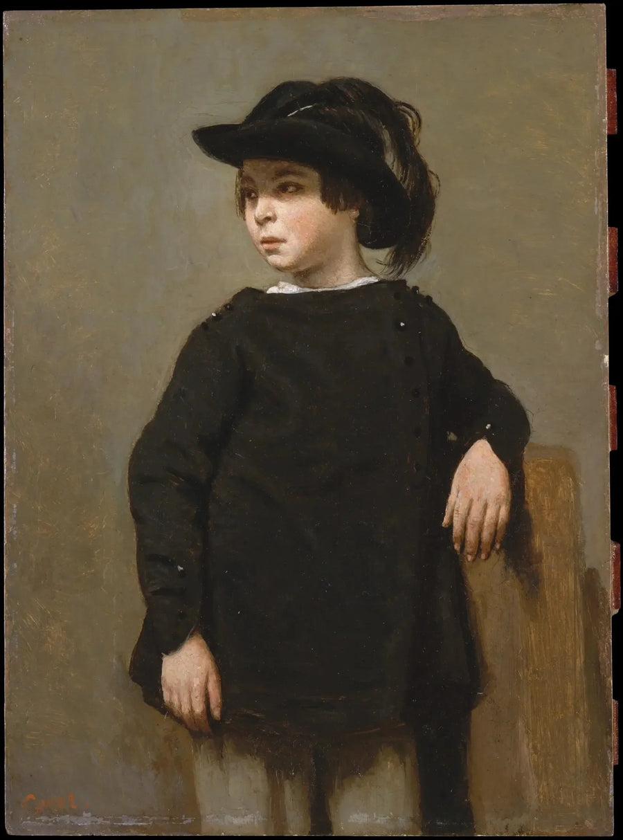 Børneportræt - Jean-Baptiste Camille Corot