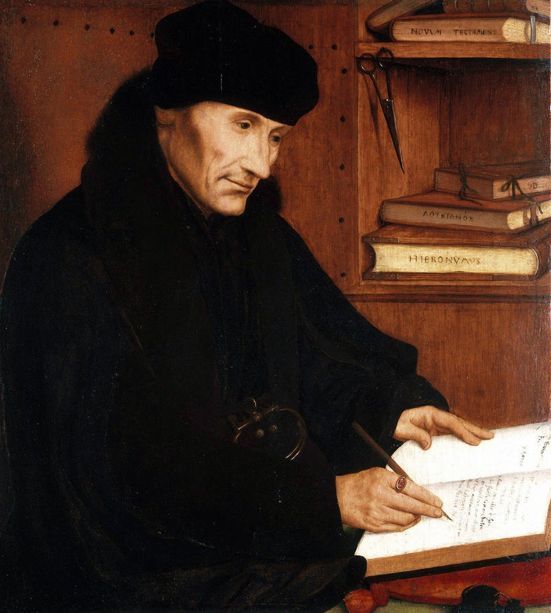 Portræt af Erasmus af Rotterdam (1466–1536) - Quentin Metsys