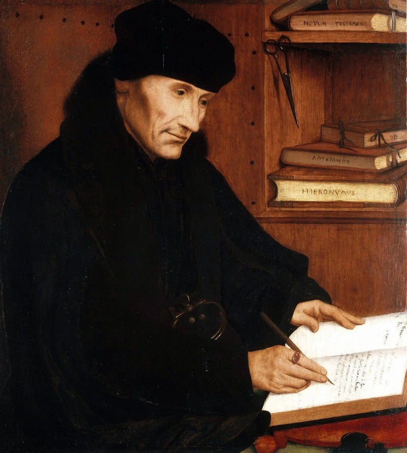 Portræt af Erasmus af Rotterdam (1466–1536) - Quentin Metsys
