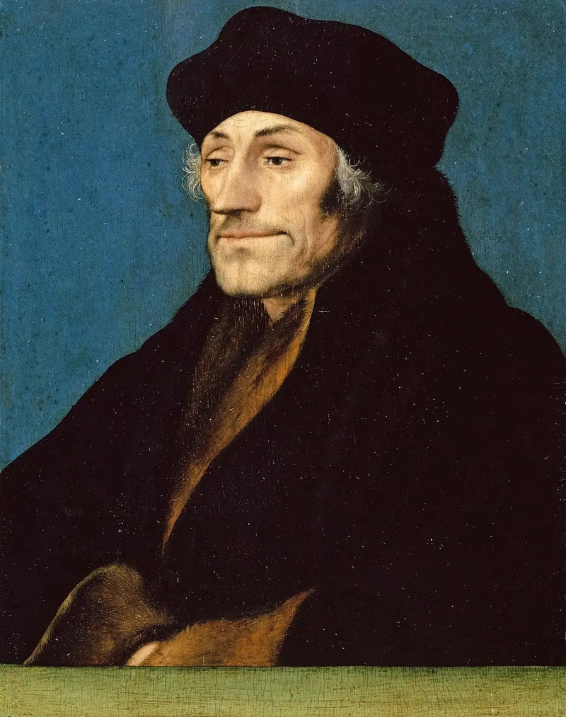 Portræt af Erasmus af Rotterdam - Hans Holbein den Yngre