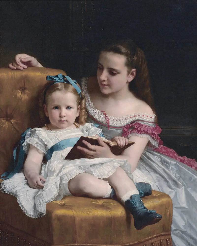 Portræt af Eva og Frances Johnston - Bouguereau