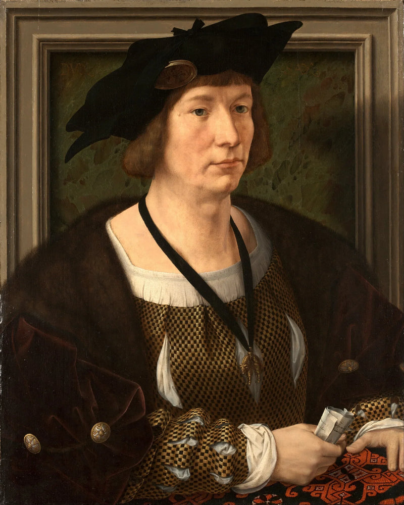 Portræt af Hendrik III, greve af Nassau-Breda - Jan Gossaert