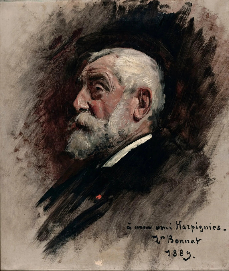 Portrait af Henri Harpignies - Léon Bonnat