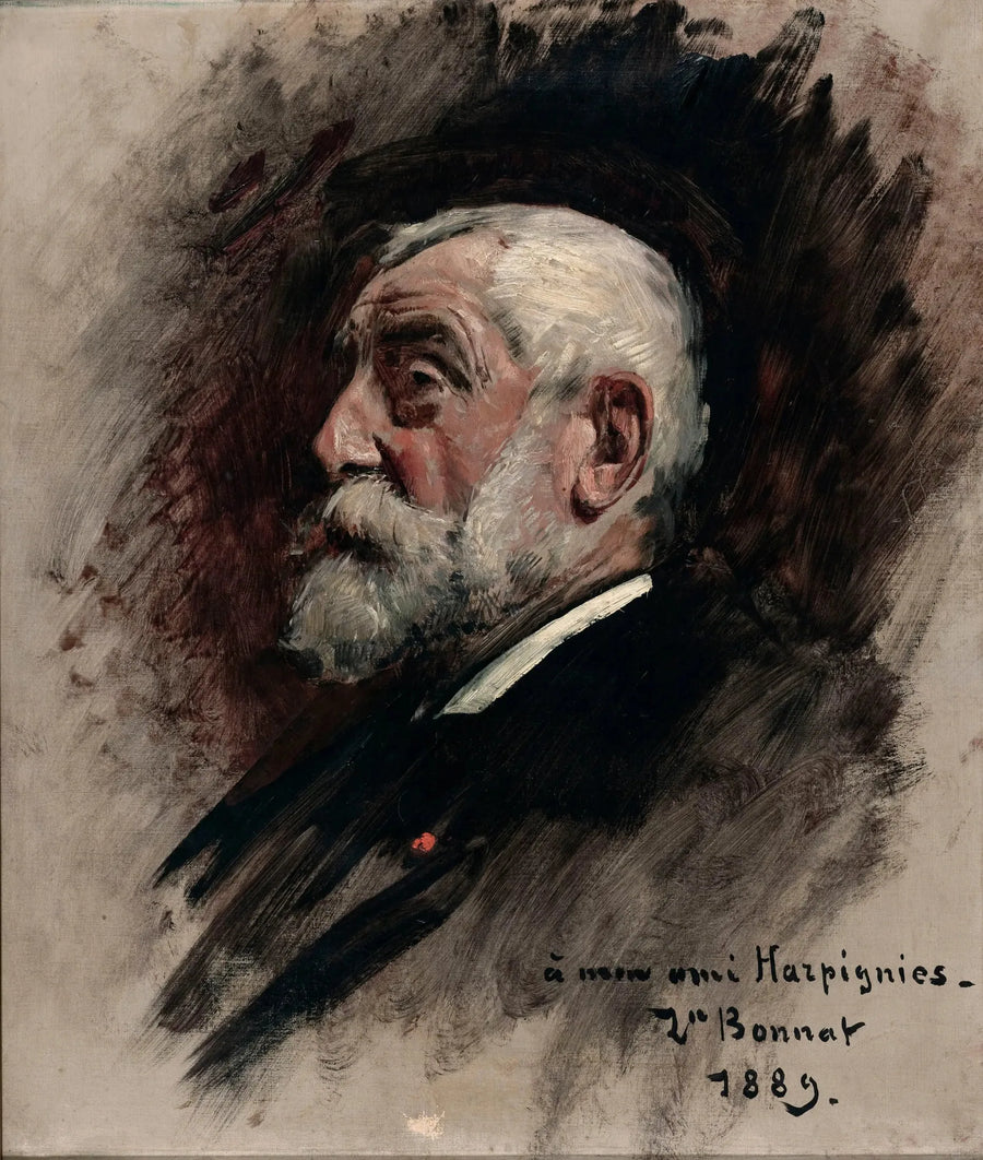 Portrait af Henri Harpignies - Léon Bonnat