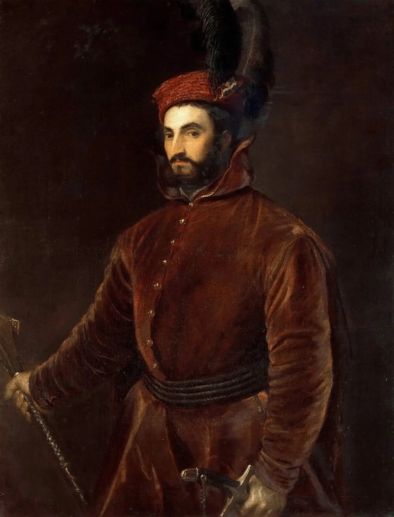 Portræt af Hippolyte de Médicis - Titian