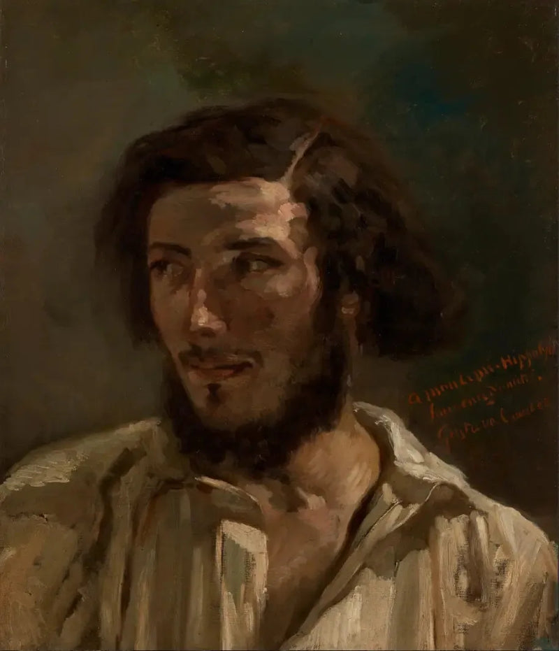 Hippolytes portræt (Pradelles ?) - Gustave Courbet