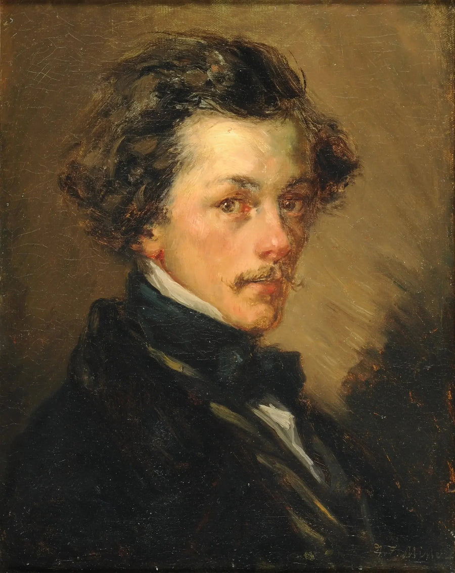 Portrait af anonym mand - Jean-François Millet