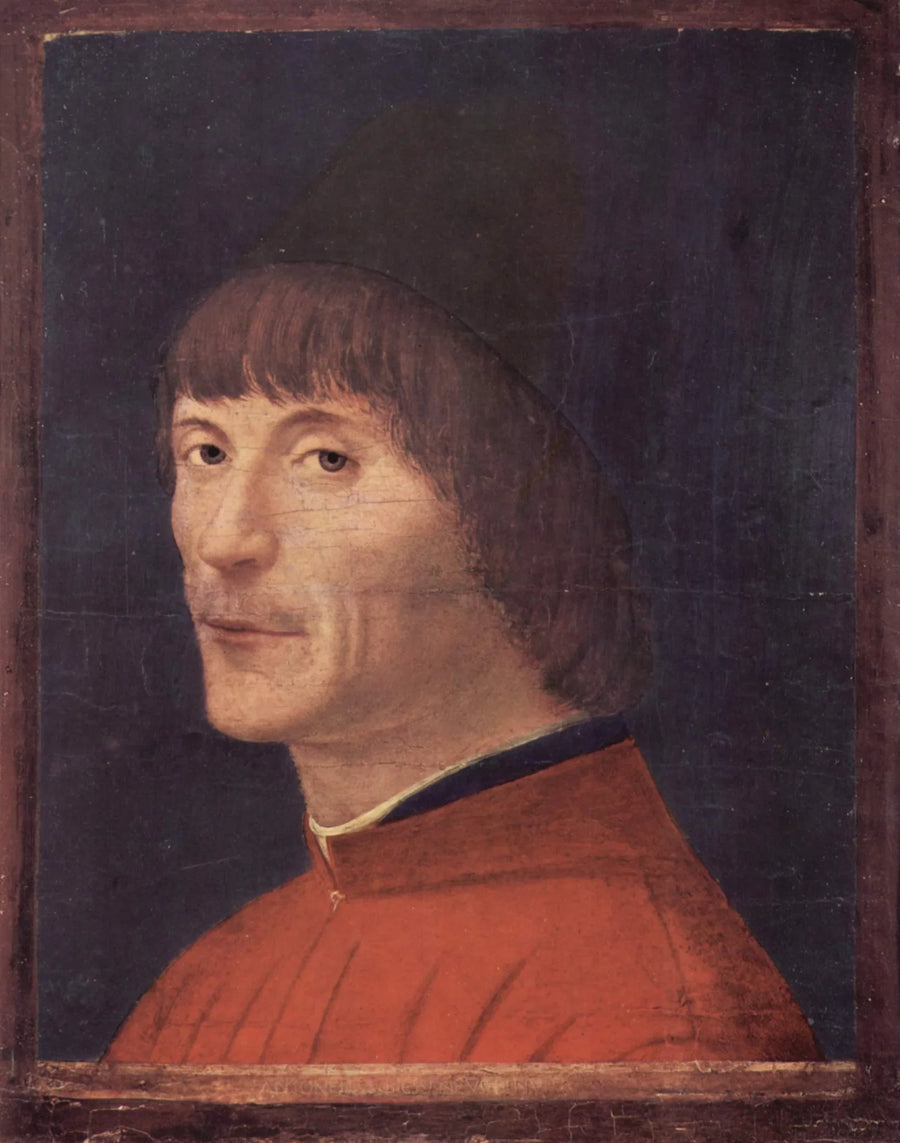 Portræt af mand - Antonello de Messine