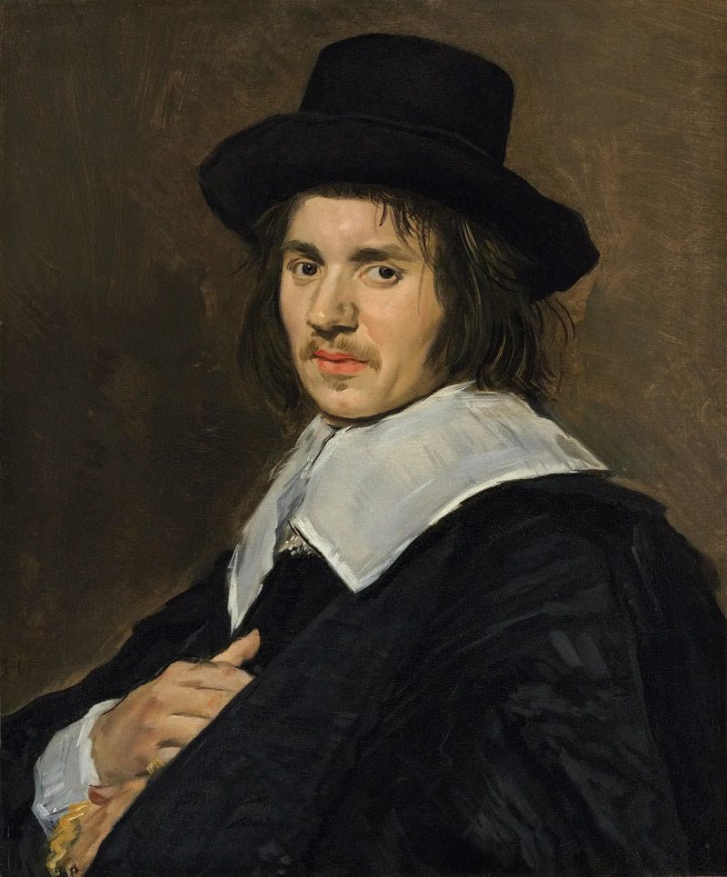 Portræt af en mand med hat - Frans Hals