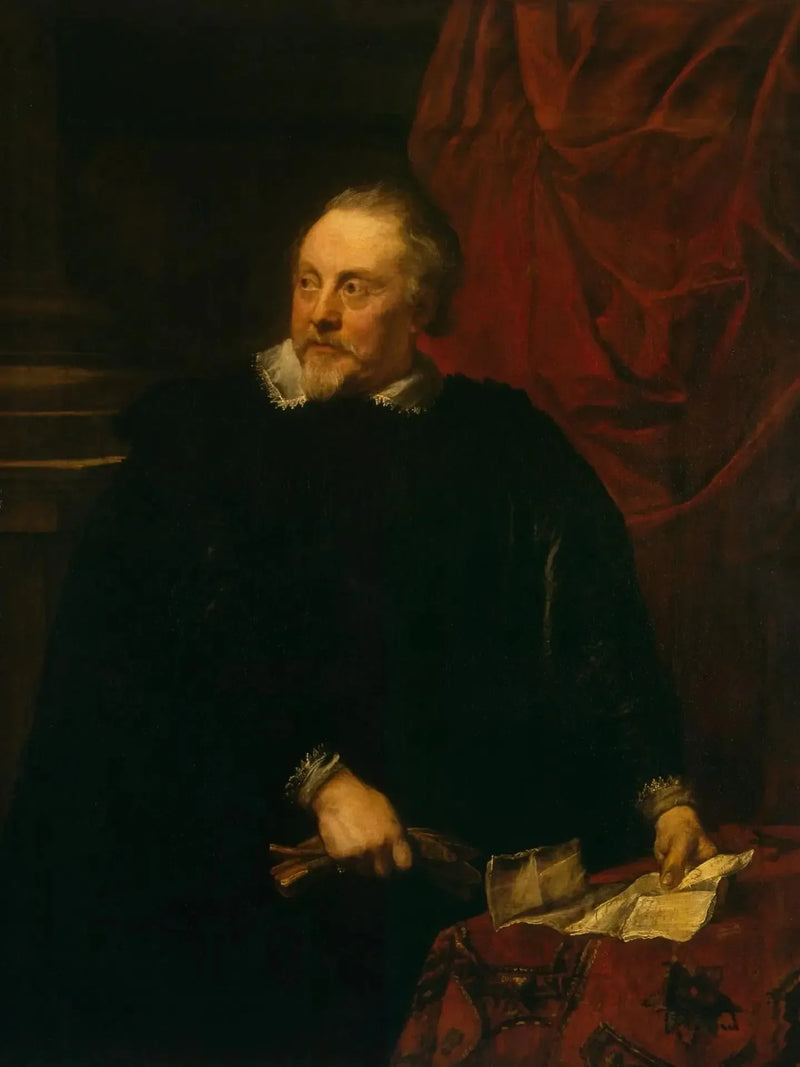 Portrait af mand (Portrait af Marc-Antoine Lumagne ?) - Antoine van Dyck