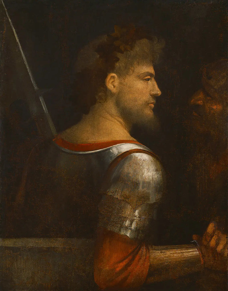 Portræt af en mand i våben - Giorgione