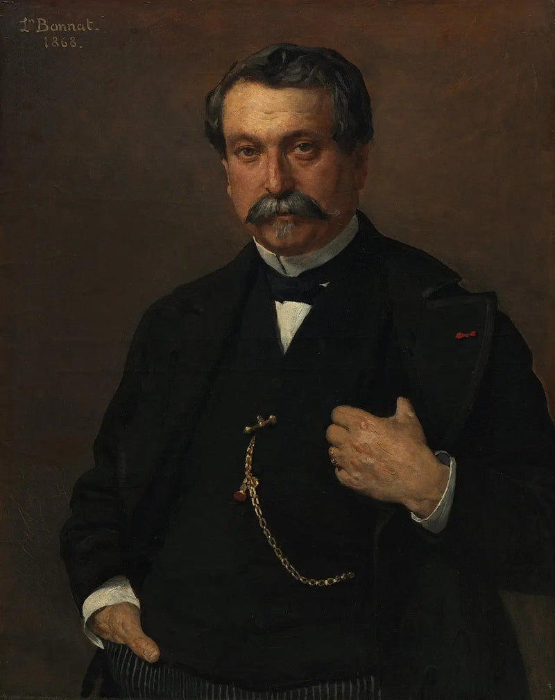 Portræt af en mand - Léon Bonnat