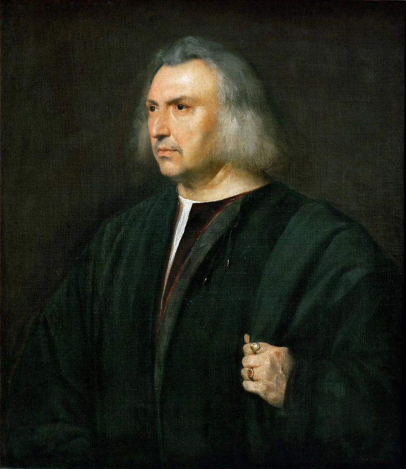 portræt af mand - Titian