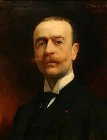 Portrait af Hugues Krafft - Léon Bonnat