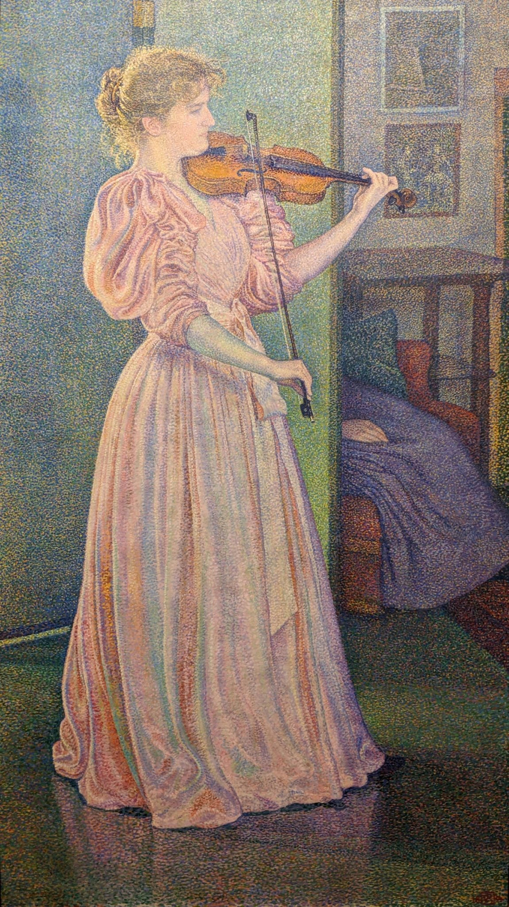 Portrait d'Irma Sèthe - Théo van Rysselberghe image 1 reproduction artisanale de tableau