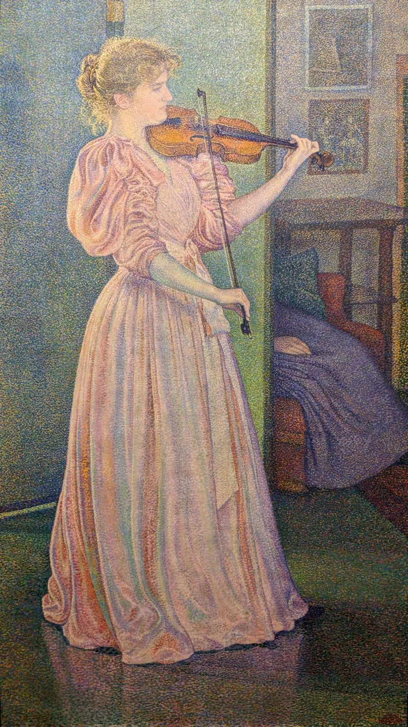 Portræt af Irma Sèthe - Théodore van Rysselberghe