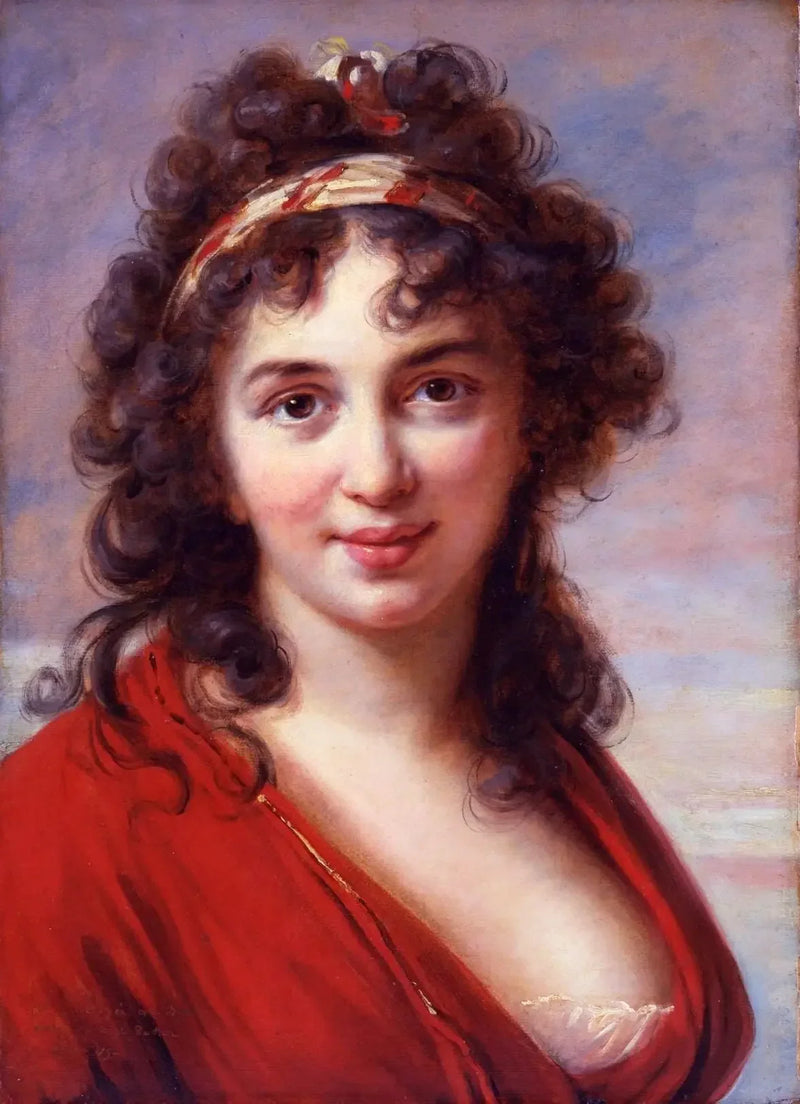 Portrait af Isabella Teotochi Albrizzi - Elisabeth Vigée Le Brun