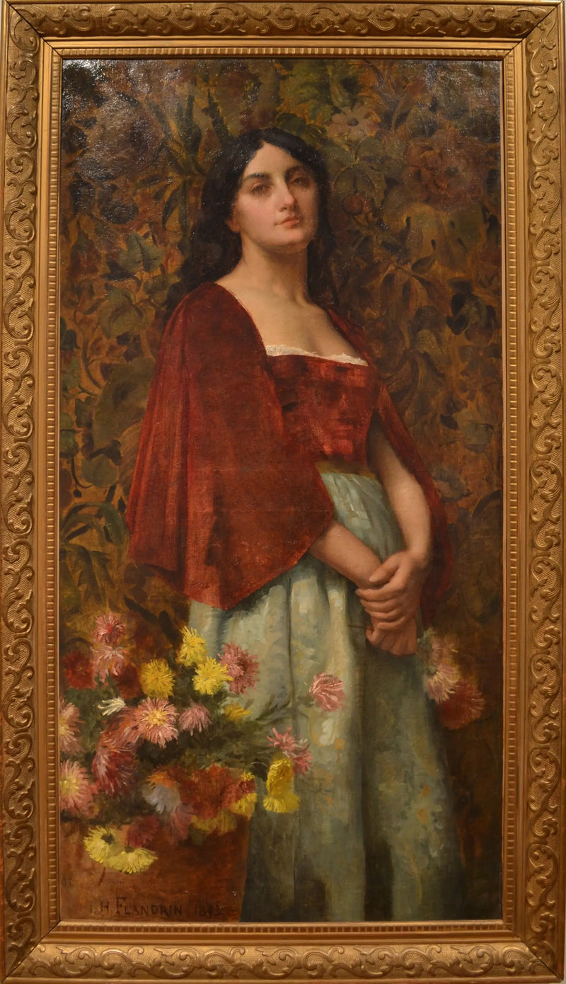 Italiensk portræt - Hippolyte Flandrin